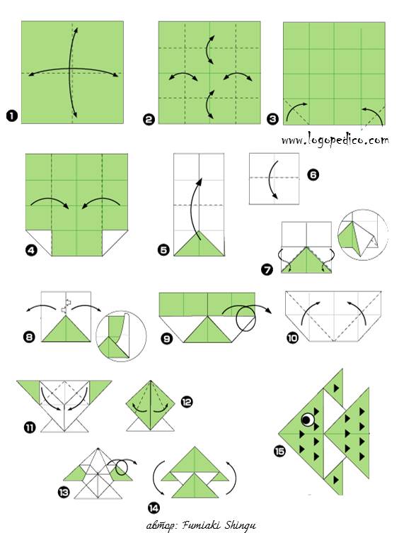 фигури оригами риба