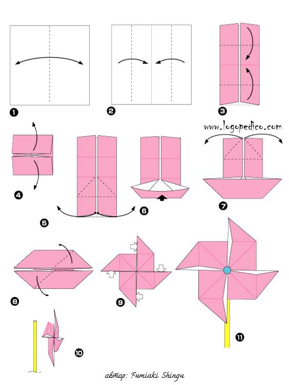 схема на фигури оригами