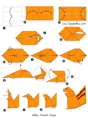 Технологическая карта оригами лиса